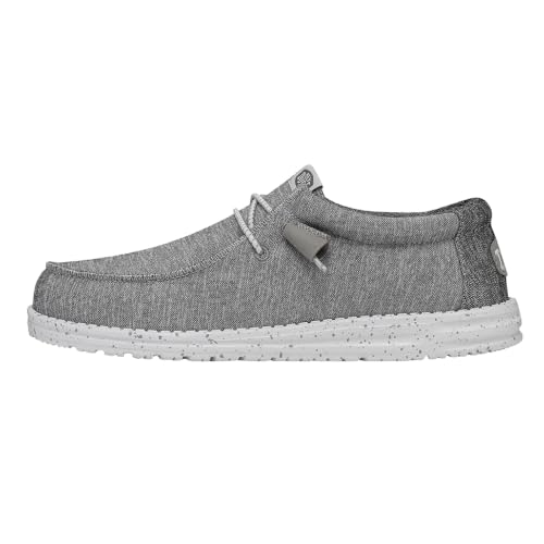 HEYDUDE Men's Wally Sport Knit Slip On Loafer, Grey, Size 7 - image 1
