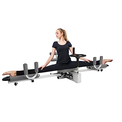 PERFERATE Leg Stretcher Machine 330LBS Heavy Duty Leg Stretching Training Equipment Split Machine Flexibility Pro Leg Stretcher, Rigel for Home Gym Split Machine Training Fitness (Gray)