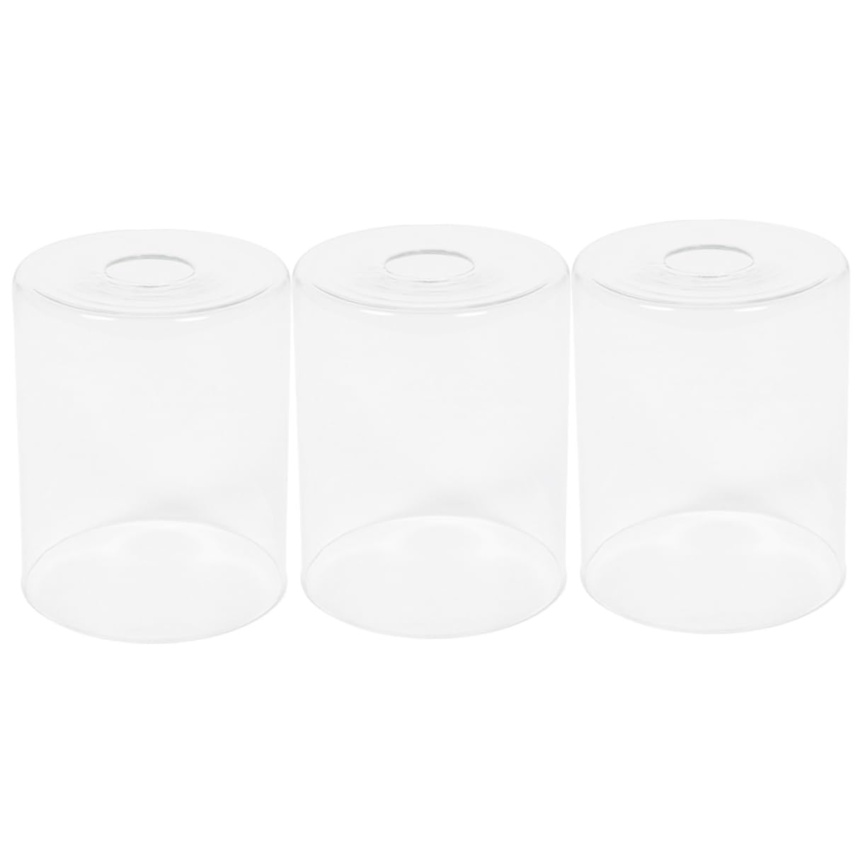 Transparente Glaslampenschirme für Pendelleuchten 3 Stück Modern