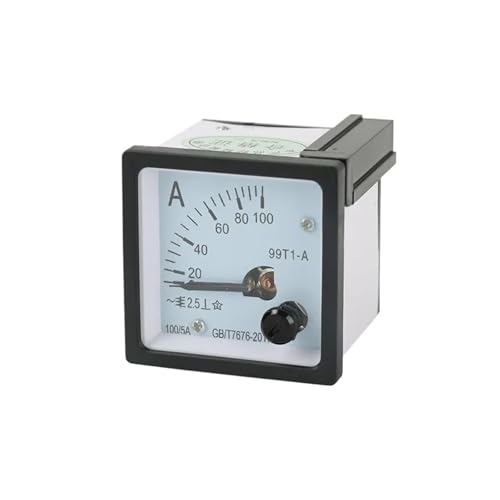 Ampèremètre AC pointeur 99T1-A à aiguille haute visibilité avec tête de compteur mécanique