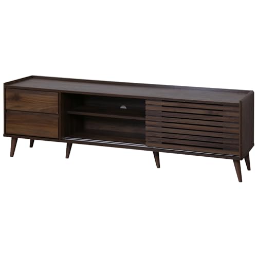 DORIS ドリス テレビボード テレビ台 TVラック テレビラック 幅120 幅150 幅180 収納 ディスプレイラック 引き出し付き 木製 可動棚 格子デザイン おしゃれ 45V〜75V対応 ブラウン ロトルア150 【17250】