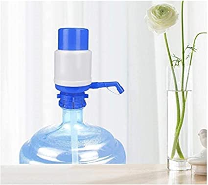 QUALIZA Spout Cap | Portable Manual Water Dispenser | Plastic Manual Hand Press Bottled Pump Water Dispenser, Standard, Multicolour 3