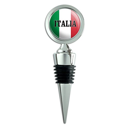 Italia Italy Italian Flag Wine Bottle Stopper