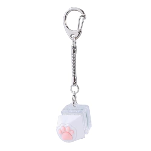 YiNLuax Kits de probador de interruptores de patas de gato de silicona, interruptores mecánicos, llavero para alivio del estrés