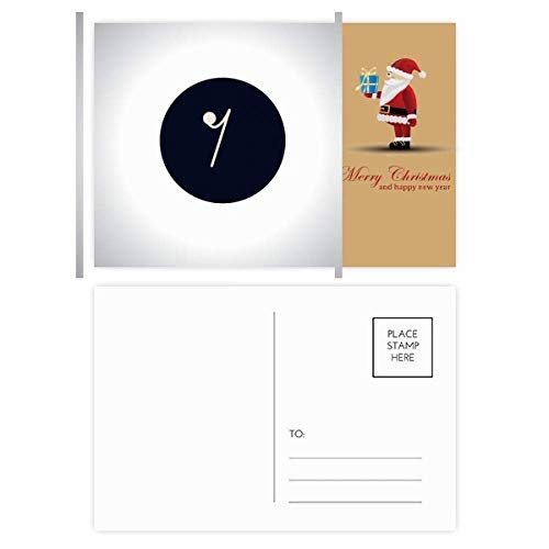 Cartes postales Père Noël Noir White Music, le lot de 20 idéal pour embellir vos tables de fête