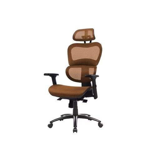 Ergonomic Mesh Swivel Office Chair, Adjustable Hight Computer Chair Task Chair With 3D Adjustable Armrests, Adjustable Headrest And Lumbar System, High-Back Executive Chair Desk Chair, Orange #TOP20