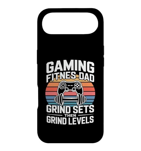 Gaming Fitness Dad Grind Set Then Level With My Dog �X�}�z�P�[�X iPhone Air �p
