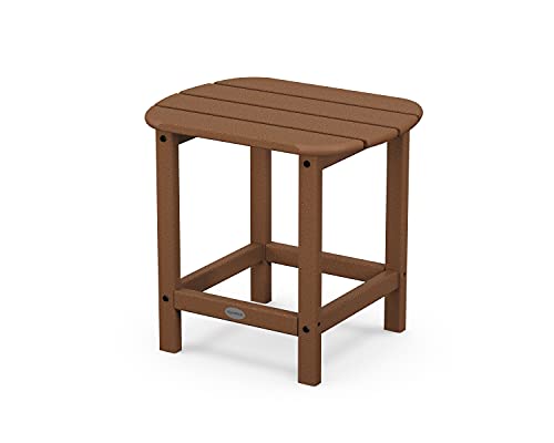 Polywood Sbt18Te South Beach 18" Outdoor Side Table, Teak #TOP30