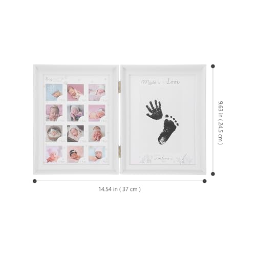 Cadre photo souvenirs bébé et kit empreintes pour fêter son premier an - 3