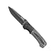 CRKT Ruger All-Cylinders +P EDC Folding Pocket Knife: Heavy Duty Everyday Carry, Black Plain Edge Blade, Thumb Stud, Liner Lock, G10 Handle, Reversible Pocket Clip R2003K
