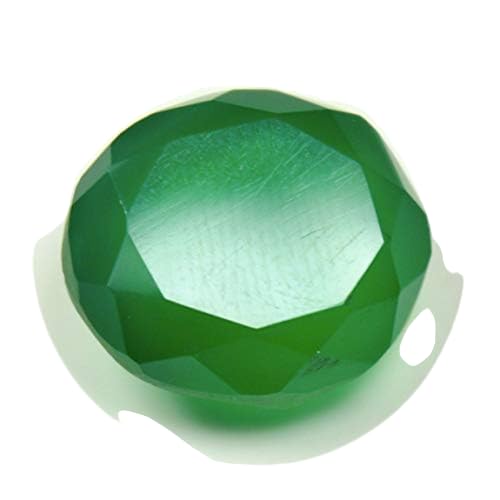 Pierre précieuse onyx vert 2,95 carat de forme ovale taillée pour collectionneur