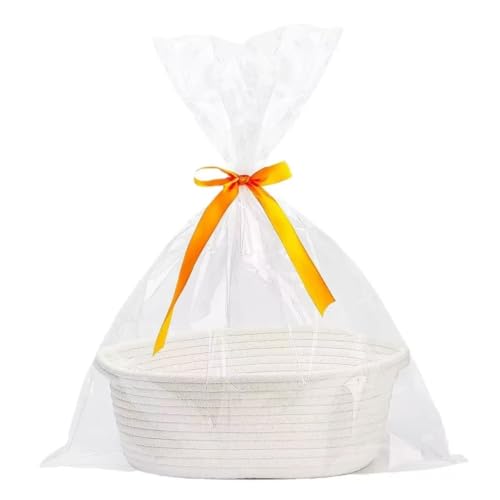 Image of CREVENT Storage Basket for Baby Stuffs, Gift Baskets for Birthday Baby Shower , including a Gift bag with Ribbon