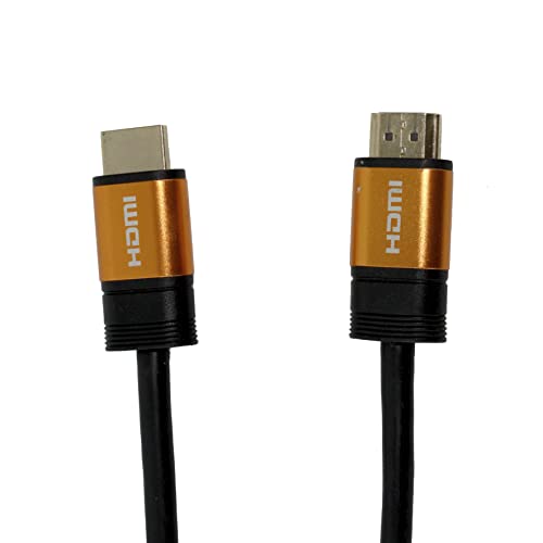 APM 590465 HDMI Cable 1.8 m 2.0 Ultra HD 4K Ethernet, HDMI Cable Long Connectors Male/Male Connectors