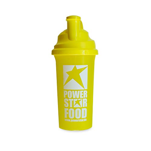POWERSTAR FOOD Mixmaster Shaker – Bol mélangeur pour boissons protéinées (jaune)