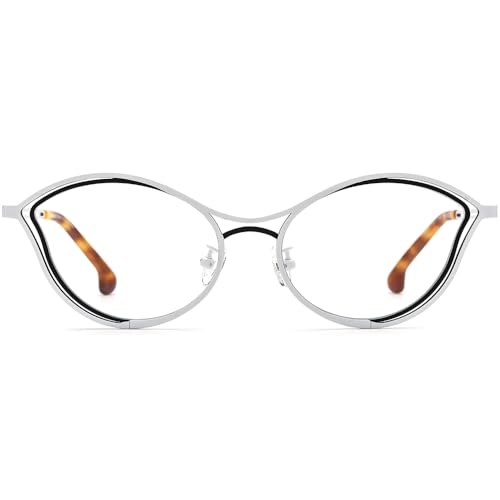 Image of FONEX Colorful Pure Titanium Glasses Frame Women Retro Round Eyeglasses