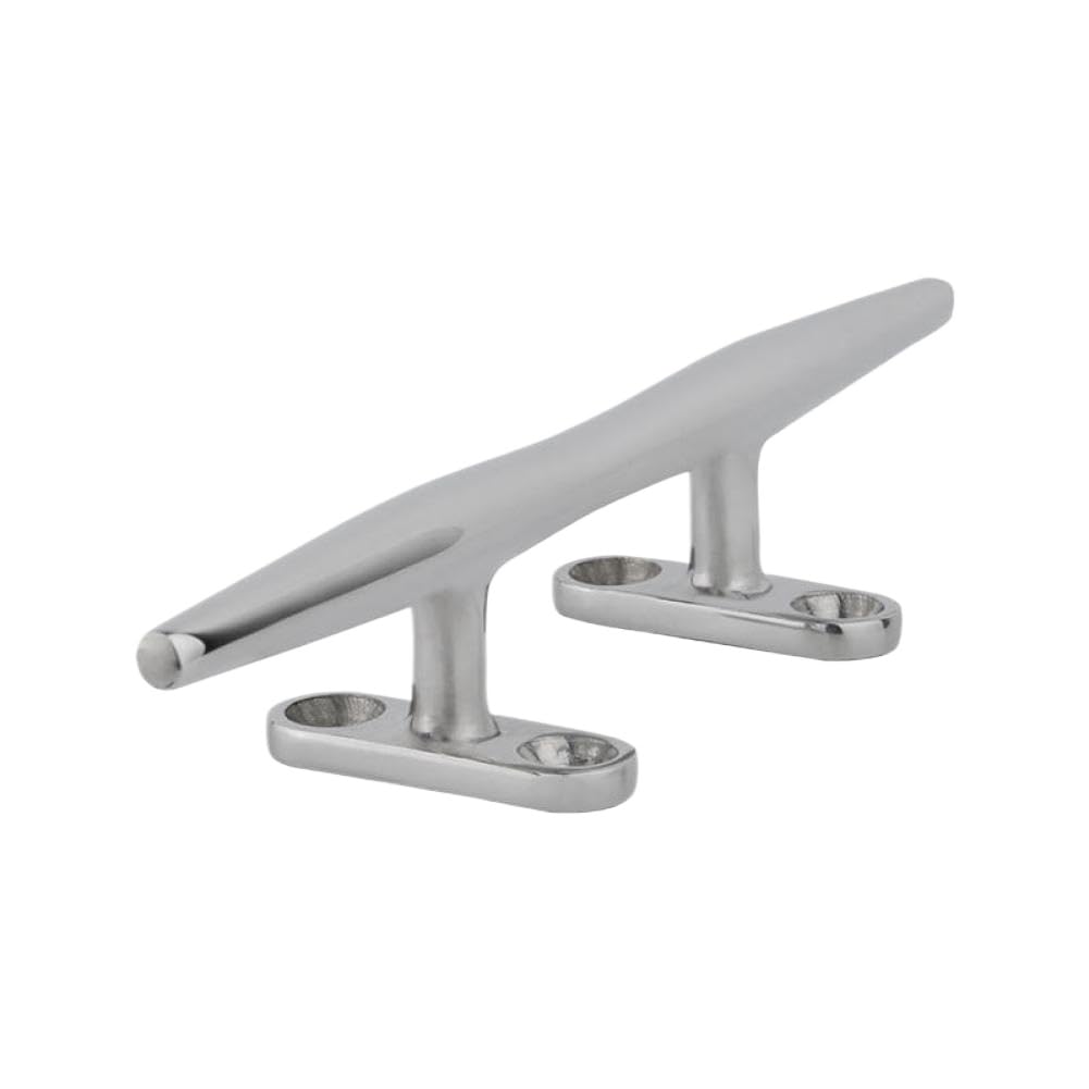 8 Pezzi 4 Pollici in Acciaio Inossidabile 316 Tacchetto Cavo lucidato Hardware Marino Piattaforma Piatta ormeggio Accessori per Barche per Kayak