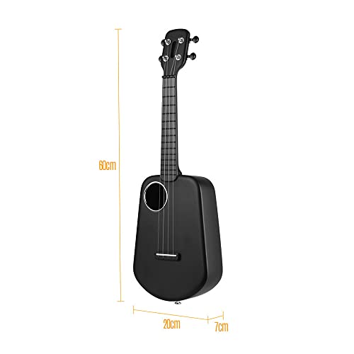 Btuty Ukulélé Populele de concert intelligent de 58,9 cm avec support en fibre de carbone ABS et lumière LED pour… - Les Beatles, Paul McCartney, John Lennon, RIngo Starr, George Harrison Btuty Ukulélé Populele de concert intelligent de 58,9 cm avec support en fibre de carbone ABS et lumière LED pour… – Image 6