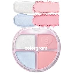 COLORGRAM TINTIN DORY EYESHADOW PALETTE 05 FAIRY DORY | 4 Color Compact Palette with Silky Smooth Texture | Travel-Friendly Collectible with Vibrant Shades | Ideal for Daily Glam or Bold Looks