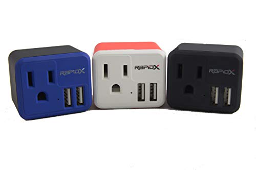Powx Wall Outlet With Usb Charger By Rapidx - Red #TOP5