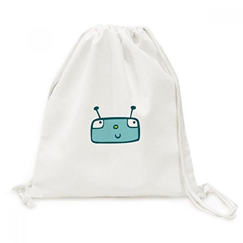 Sac à dos cordon en toile bleu pour le sport et les loisirs sur le thème espace