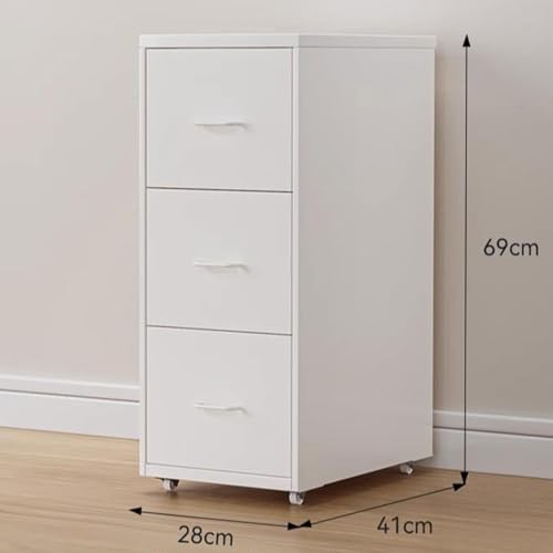 Green Metal 3-Drawer File Cabinet - Office Furniture, Side Storage Unit, Durable Filing Solution for Home & Office, Organize Documents & Supplies