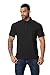 3er Pack Poloshirt Herren Kurzarm Schnelltrocknend Atmungsaktives Polohemd mit Brillenhalter Knopfleiste Golf T-Shirts Hygroskopisch Sports Polo T-Shirt (BKBKBK XL)