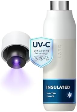 LARQ Bottle PureVis 17 oz - Self-Cleaning and Insulated Stainless...