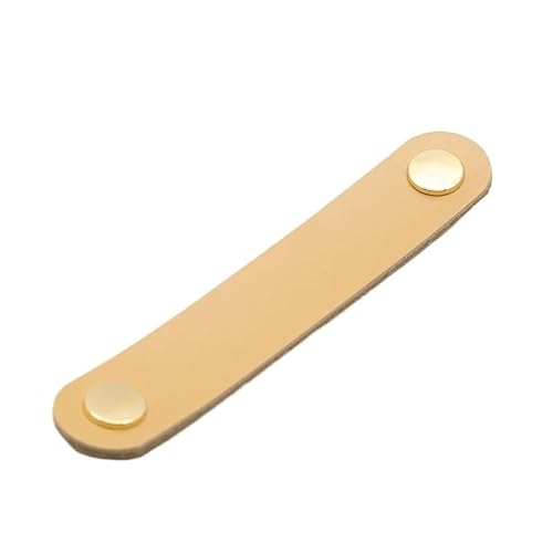 Cqahdsevf Flesh Leather Drawer Pulls, Leather Drawer Knobs Pulls Multicolor 96Mm For Wardrobe Kitchen Cabinet(Flesh)