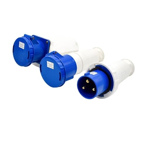 Connecteur d'aviation industrielle étanche 3 broches 125A anti surchauffe pour atelier - 2