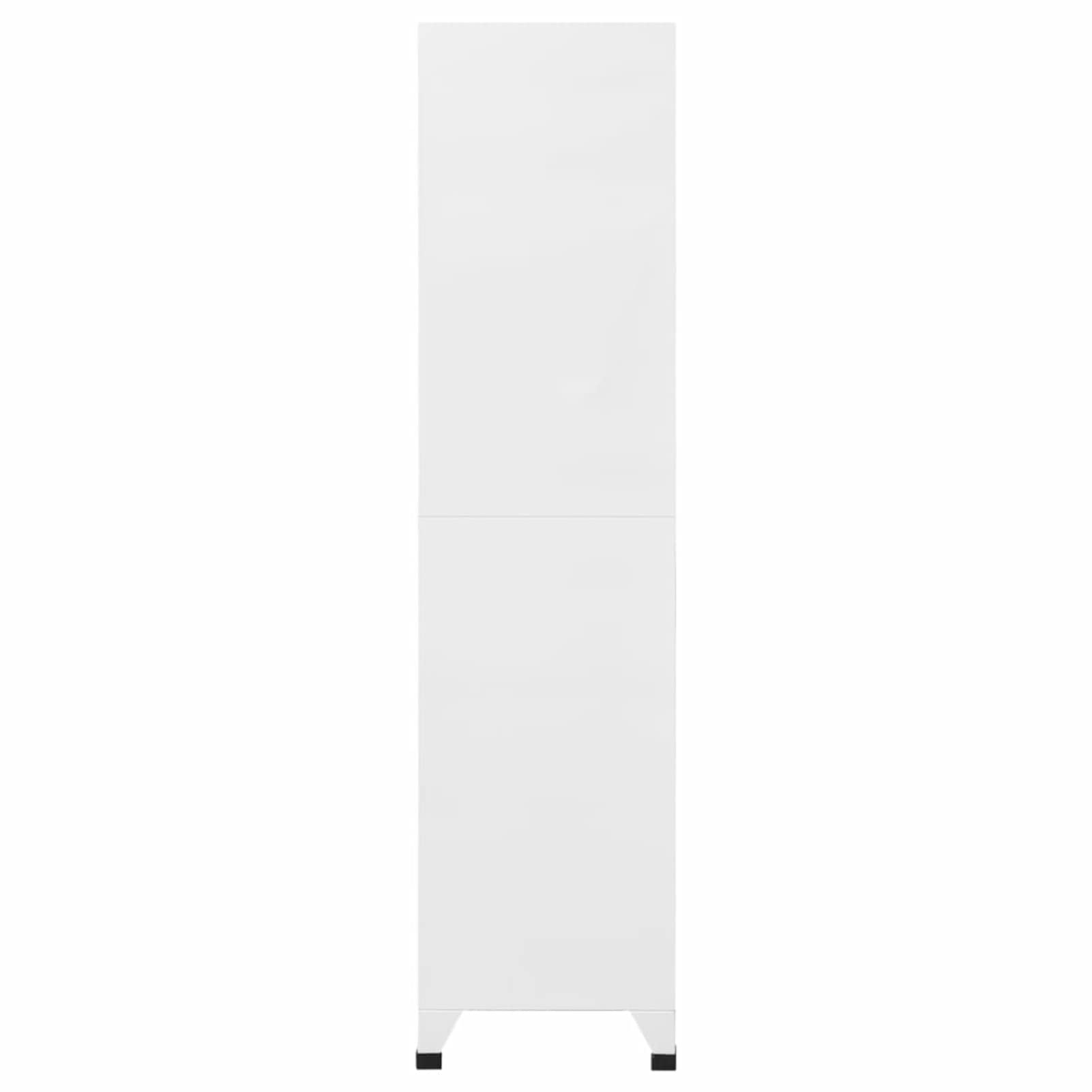 Taquillas Metalico, Taquillas Vestuario, Armario Taquillas Armarios Archivadores, con 9 Compartimento y Puertas con Cerradura, para Colegios y Oficinas, Blanco 90x45x180 cm