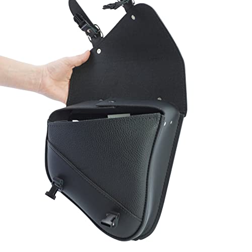 Bolsa de cuero para motocicleta Dowco Willie & Max 59904-00 con capacidad de 9 litros, color negro miniatura 7