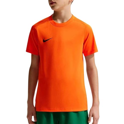 Nike Dri-Fit Park VIII Maillot De Foot À Manches Courtes pour Ado, Safety Orange/Black, HV8182-819, XS