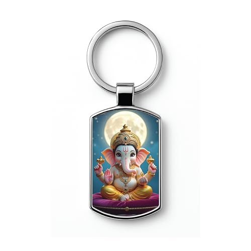 Image of Premium Printed Metal Keychain for Men & Women | High-Definition Artwork Print | Durable Key Ring for Car, Bike, Home & Office Keys | Stylish Decorative Key Holder Gift