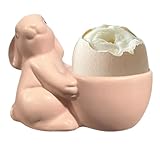 Easter Bunny Egg Cups, Cute Resin Boiled Egg Holders, Kitchen Gadget with Adorable Bunny Design, Tabletop and Counter Accessory for Dorms, Apartments, Living Rooms, Bedrooms, Breakfast, Brunch, or Hol