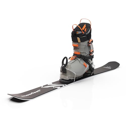 Short Skis For Snow | 99 Cm | Skiblades Snowblades Skiboards Little Short Skis | Snowfeet* (Black | Ski Bindings) - 2