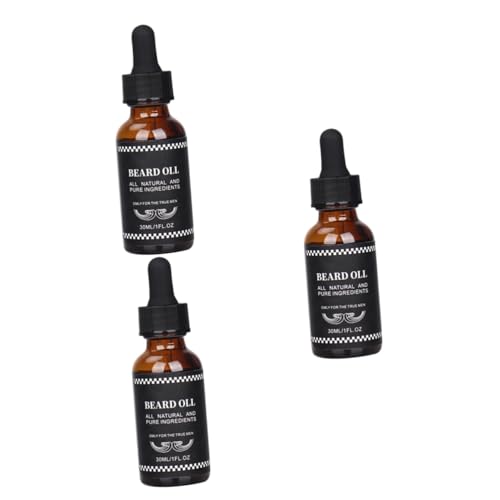 Ipetboom 3Pcs 1 Óleo De Bigode Líquido Para Crescimento De Barba Para Homens Óleo De Barba Para Home