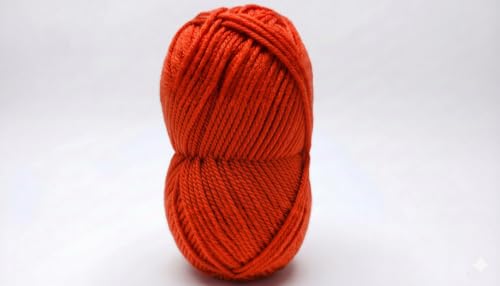 Image of Vardhman Magnus Knitting Yarn 100% Acrylic Bulky 4Ply Yarn (Pack of 1 Ball - 100g) - Knitting & Crochet Yarn for Winter Sweaters, Scarves, Blankets | Hypoallergenic, Hand Wash - Red