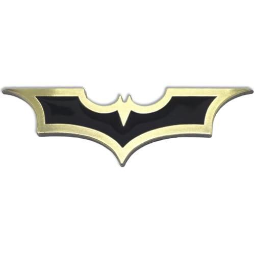 Image of Involve DC Batman Emblem 3D Metal Car Badge- Stylish Logo for Cars & Bikes | Emblems | Trunk Rear Fender | Emblem compataibe with Tailgate | Side Sticker Badge | Car Decals