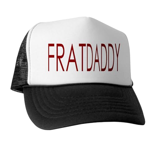 CafePress Frat Hat Snapback Trucker Hat Black/White