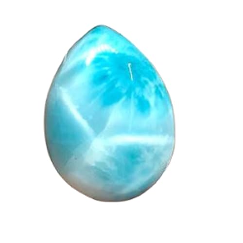 Larimar cabochon poire 23x17mm pour la fabrication de bijoux DIY