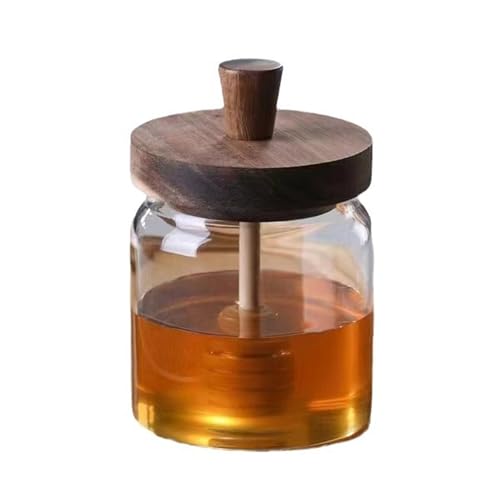 Biluer Tarros de Miel, 400 g, con Tapa y Dispensador de Miel (Cilíndrico)