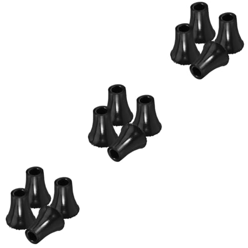 FOMIYES 3sets Ergonomic Cane Tips for Stability Walking Pole Tips Non-Slip Crutch Pad Plastic Replacement 4pcs*3