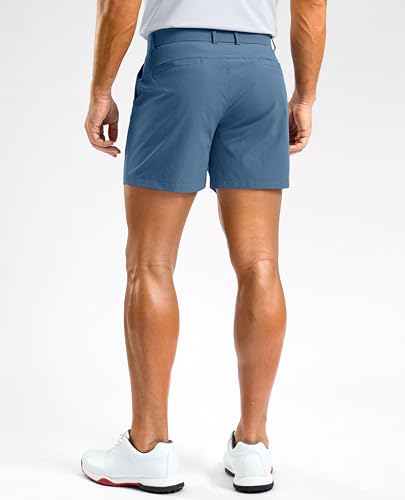 Image of Soothfeel Men's Casual Shorts 5 /7 /9 Inch Golf Dress Shorts for Men Flat Front Work Lightweight Quick Dry with 4 Pockets
