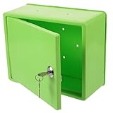 FIXOSHEE Abschließbare Garten aufbewahrungsbox mit Hängemöglichkeit Großer Stauraum für Gartengeräte Vielseitiger Outdoor organizer in Hellgrün Sichere und Praktische Aufbewahrungslösung