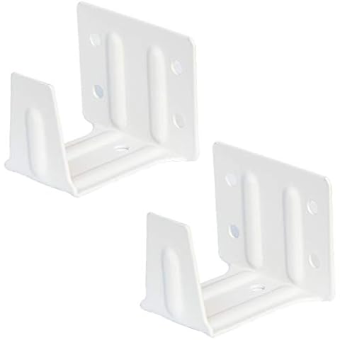Cutelec Center Support Bracket 2 Pack White Color for 2" Low Profile Window Blinds Headrail Holder Cover