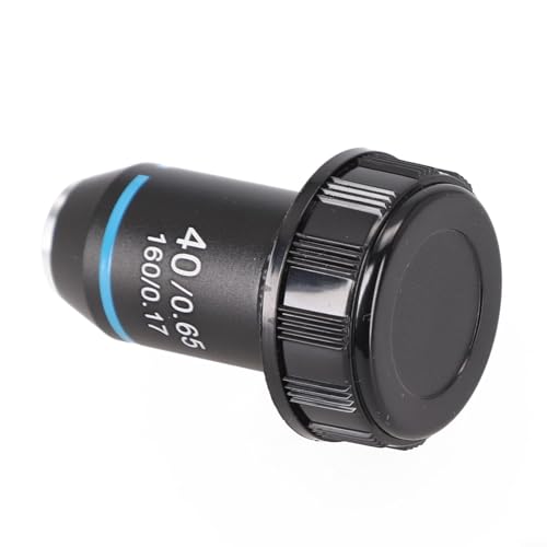 Feegow Objectif de microscope achromatique pour microscopes biologiques de la série 195, monture RMS 20,2 mm, grossissement 4X/20X/40X/60X/100X, longueur du tube 160 mm (40X)