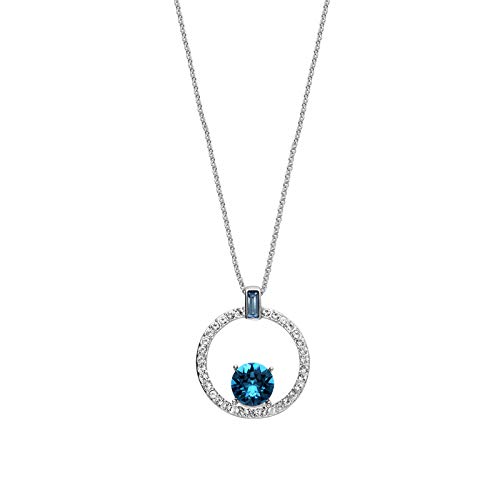 Collier en or blanc suspendu d'un pendentif de tempérament prestigieux