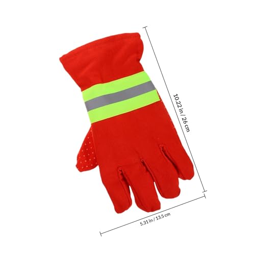 Guantes de protección para bomberos ignífugos y antideslizantes de talla única 2