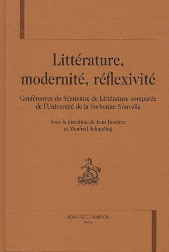 livre Litterature, modernite, reflexivite.