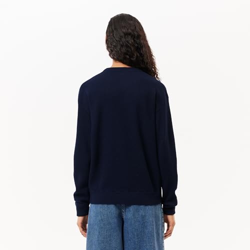 Lacoste Women's V-Neck Wool Cardigan3